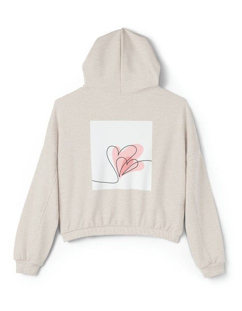 Load image into Gallery viewer, Valentine Day Women&#39;s Cinched Bottom Hoodie
