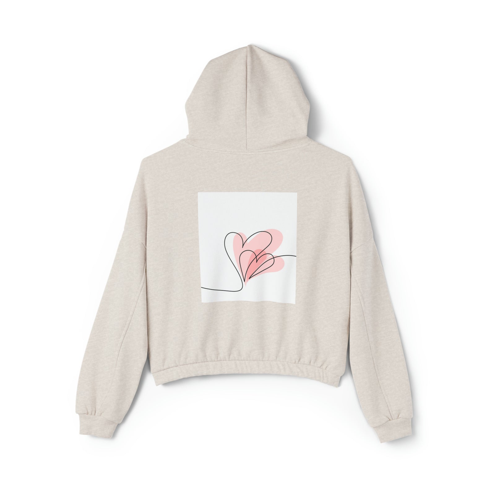 Valentine Day Women's Cinched Bottom Hoodie