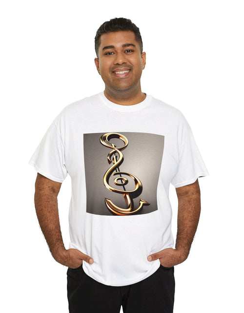 Load image into Gallery viewer, Treble Clef Unisex Heavy Cotton Tee
