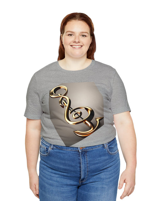 Load image into Gallery viewer, Treble Clef Unisex Jersey Short Sleeve Tee
