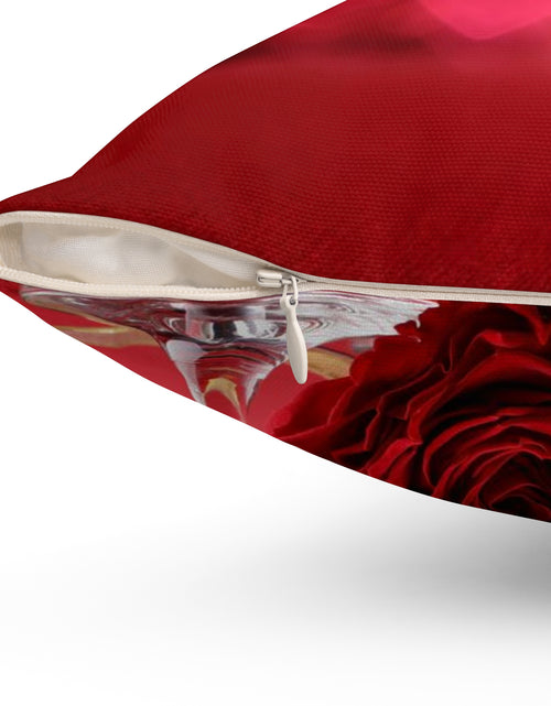 Load image into Gallery viewer, Valentine Spun Polyester Square Pillow
