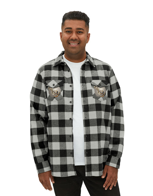 Load image into Gallery viewer, Treble Clef Val Unisex Flannel Shirt
