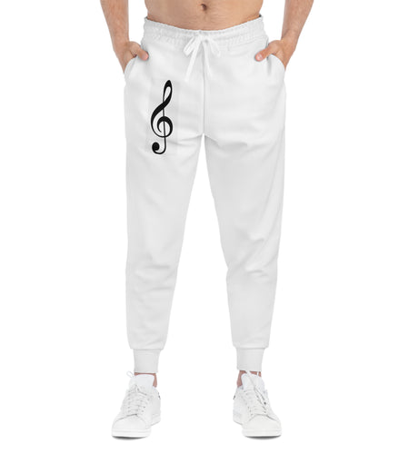 Treble Clef Athletic Joggers (AOP)