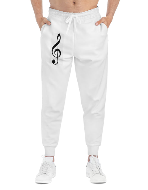 Load image into Gallery viewer, Treble Clef Athletic Joggers (AOP)
