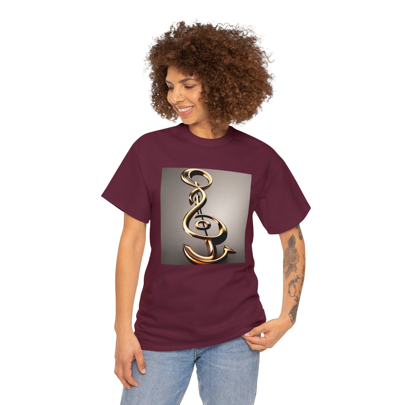 Treble Clef Unisex Heavy Cotton Tee