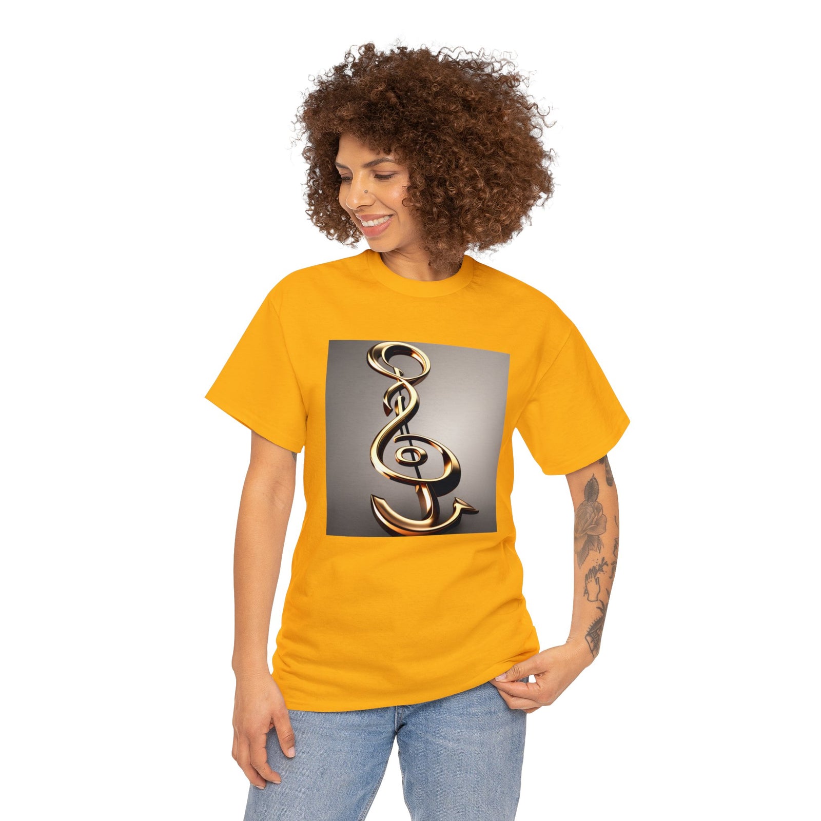 Treble Clef Unisex Heavy Cotton Tee