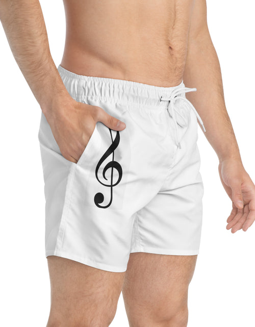 Load image into Gallery viewer, Treble Clef Swim Trunks (AOP)
