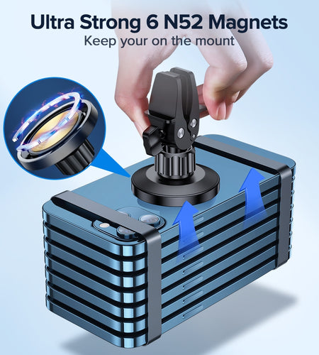 15W Qi Magnetic Wireless Car Charger Phone Holder for iPhone 12 Pro