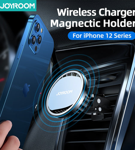 15W Qi Magnetic Wireless Car Charger Phone Holder for iPhone 12 Pro
