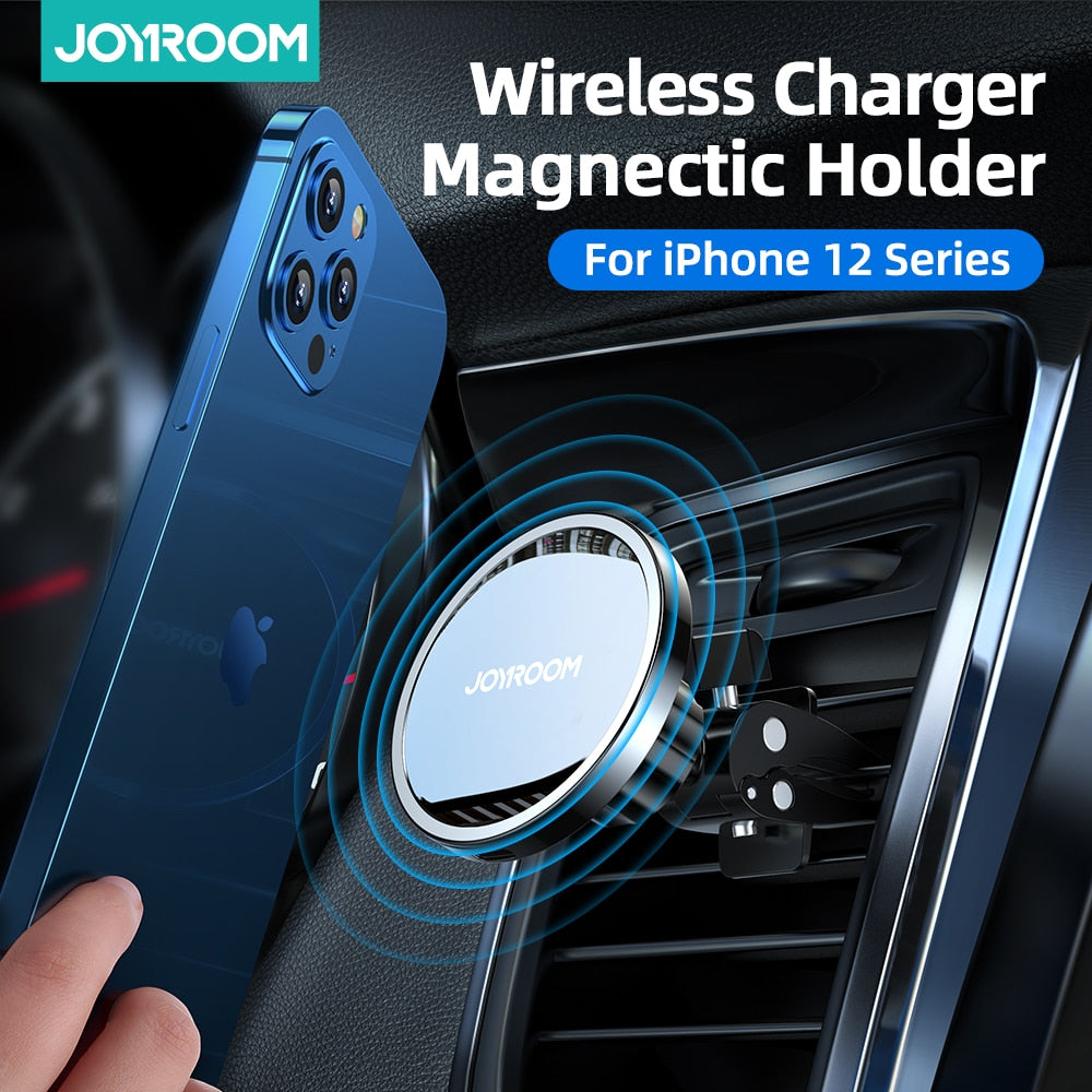 15W Qi Magnetic Wireless Car Charger Phone Holder for iPhone 12 Pro