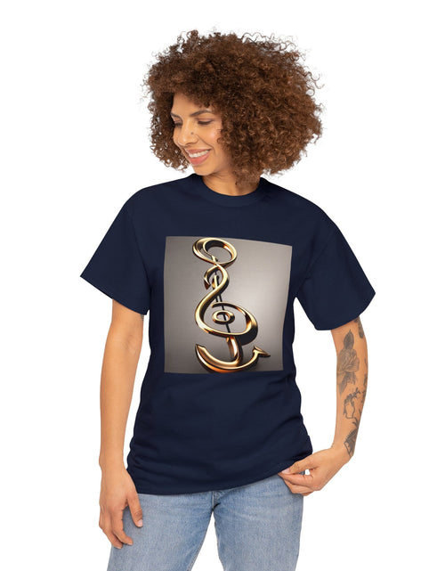 Load image into Gallery viewer, Treble Clef Unisex Heavy Cotton Tee
