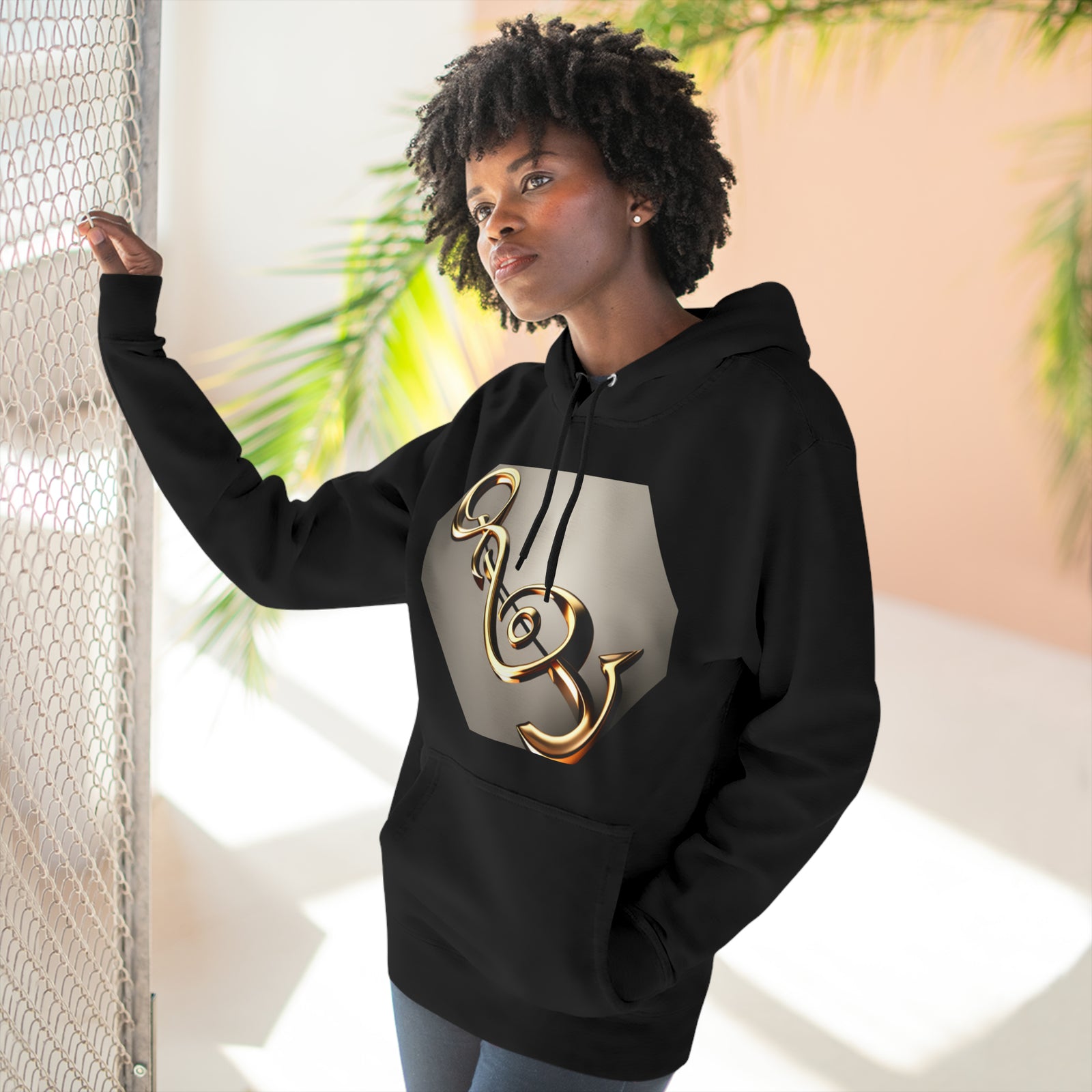 Treble Clef Unisex Premium Pullover Hoodie