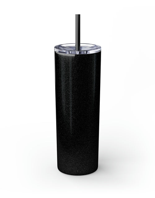 Load image into Gallery viewer, Treble Clef Skinny Tumbler with Straw, 20oz
