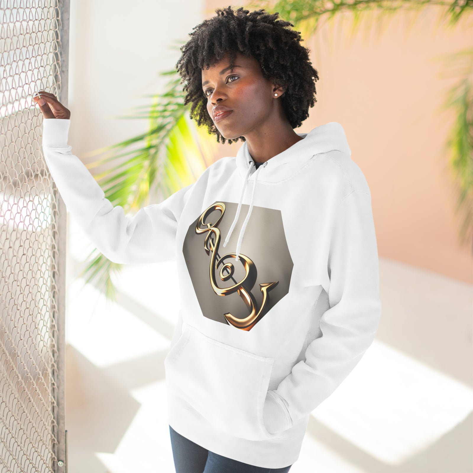 Treble Clef Unisex Premium Pullover Hoodie