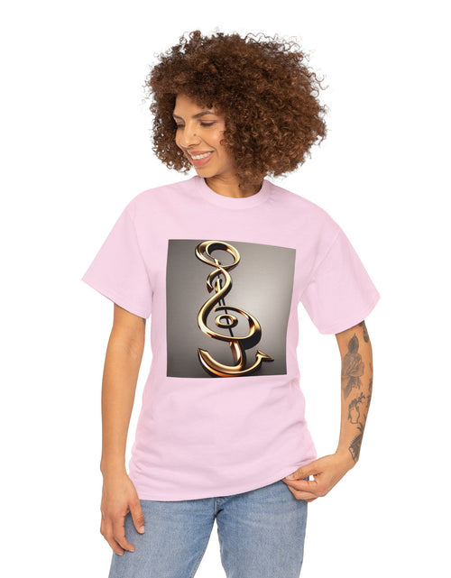 Load image into Gallery viewer, Treble Clef Unisex Heavy Cotton Tee
