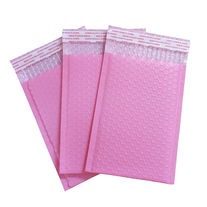 17 Sizes 10pcs Light Pink Poly Bubble Mailer Padded Envelope Self Seal