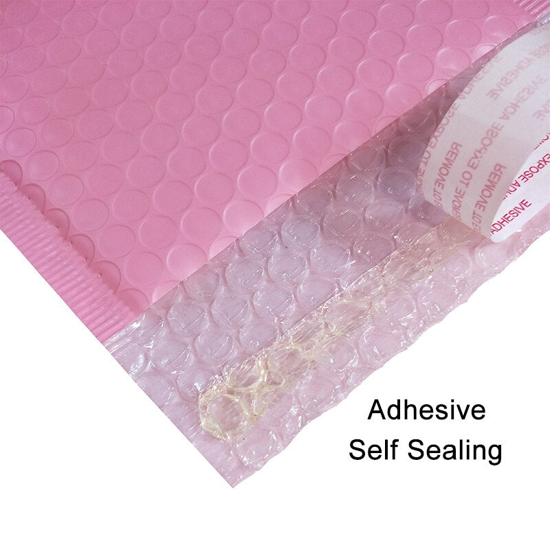 17 Sizes 10pcs Light Pink Poly Bubble Mailer Padded Envelope Self Seal