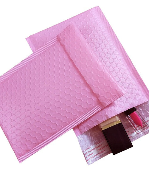 Load image into Gallery viewer, 17 Sizes 10pcs Light Pink Poly Bubble Mailer Padded Envelope Self Seal
