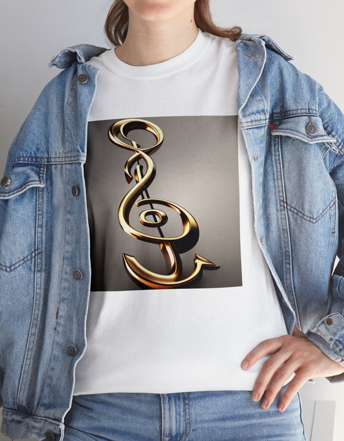 Load image into Gallery viewer, Treble Clef Unisex Heavy Cotton Tee
