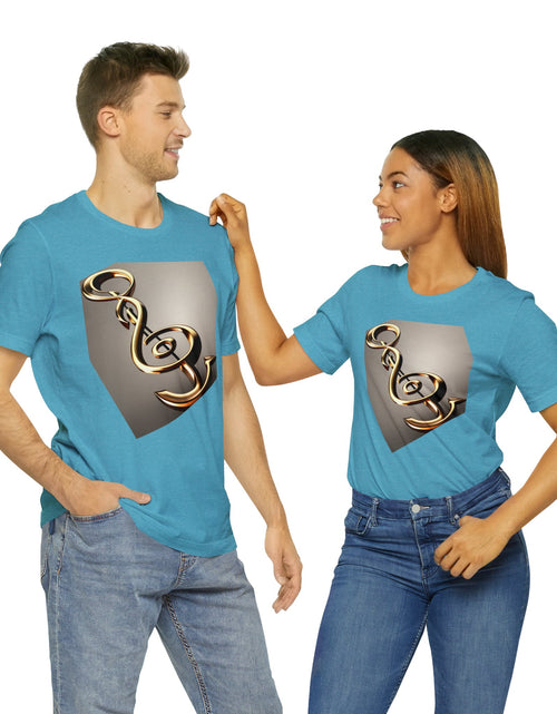 Load image into Gallery viewer, Treble Clef Unisex Jersey Short Sleeve Tee
