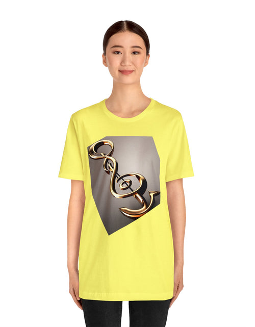 Load image into Gallery viewer, Treble Clef Unisex Jersey Short Sleeve Tee
