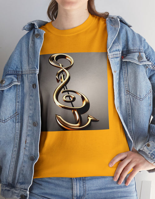 Load image into Gallery viewer, Treble Clef Unisex Heavy Cotton Tee
