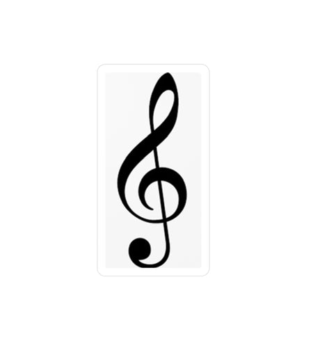 Treble Clef Kiss-Cut Vinyl Decals