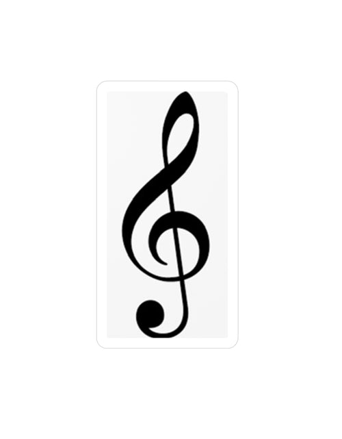 Load image into Gallery viewer, Treble Clef Kiss-Cut Vinyl Decals
