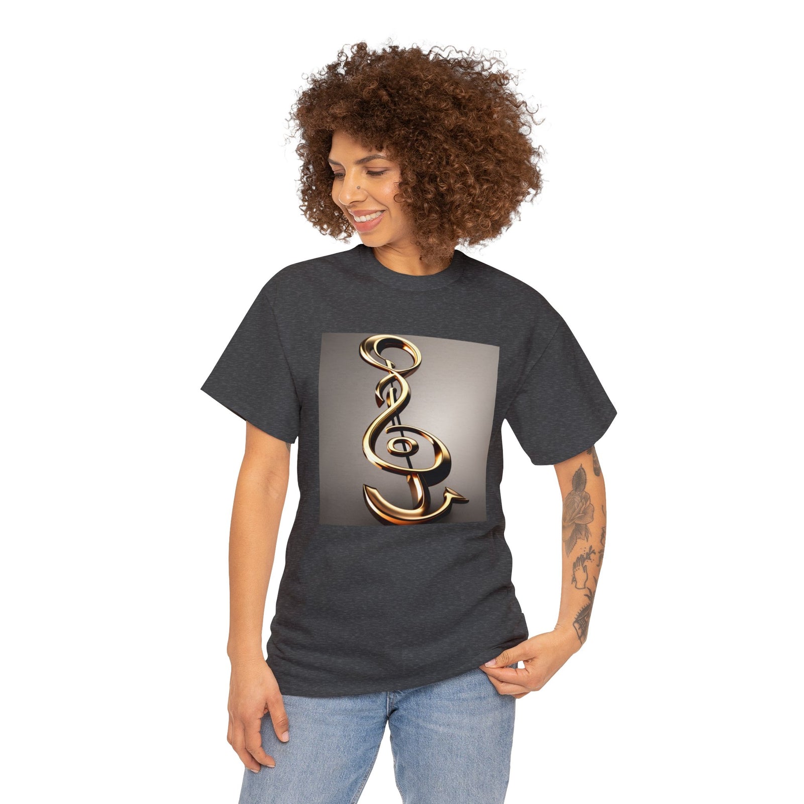 Treble Clef Unisex Heavy Cotton Tee