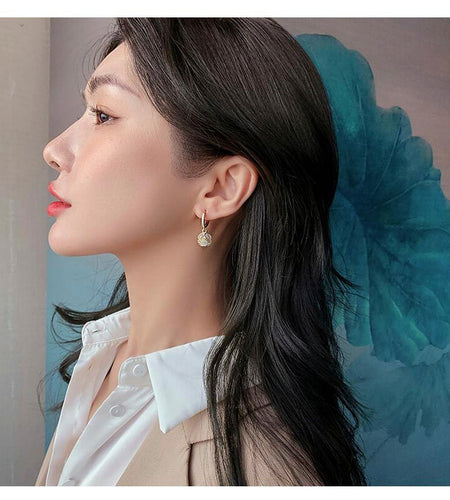 18k Gold Jewelry Elegant Opal Stud Earrings For Woman 2020 New Classic