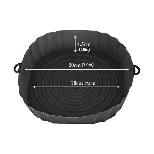 Load image into Gallery viewer, 1pcs Silicone Air Fryers Oven Baking Tray Fried Pizza Chicken Mat
