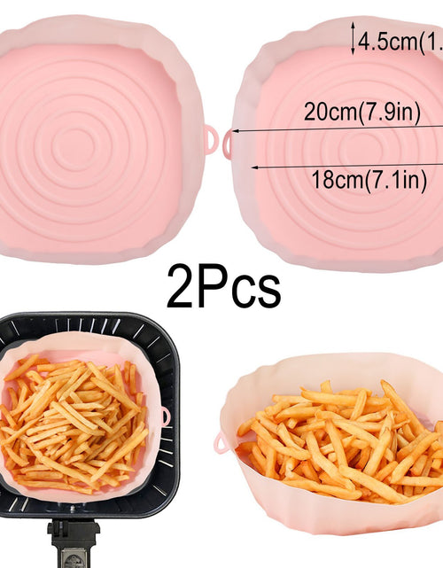 Load image into Gallery viewer, 1pcs Silicone Air Fryers Oven Baking Tray Fried Pizza Chicken Mat
