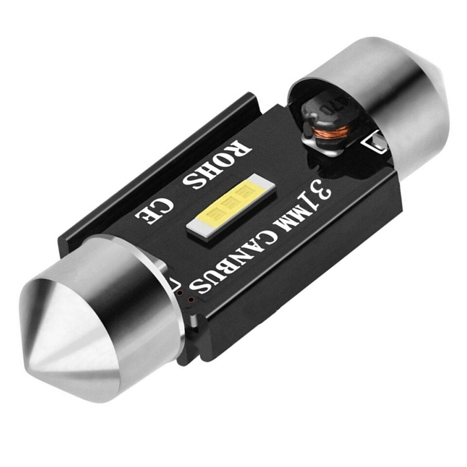 1x CSP 1860 C5W LED Car 31mm 36mm 39mm 41mm Festoon Reading Light Auto