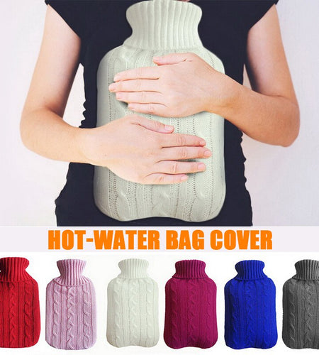 2000ml Large Knitted Hot Water Bag Cover Warm Explosion-proof