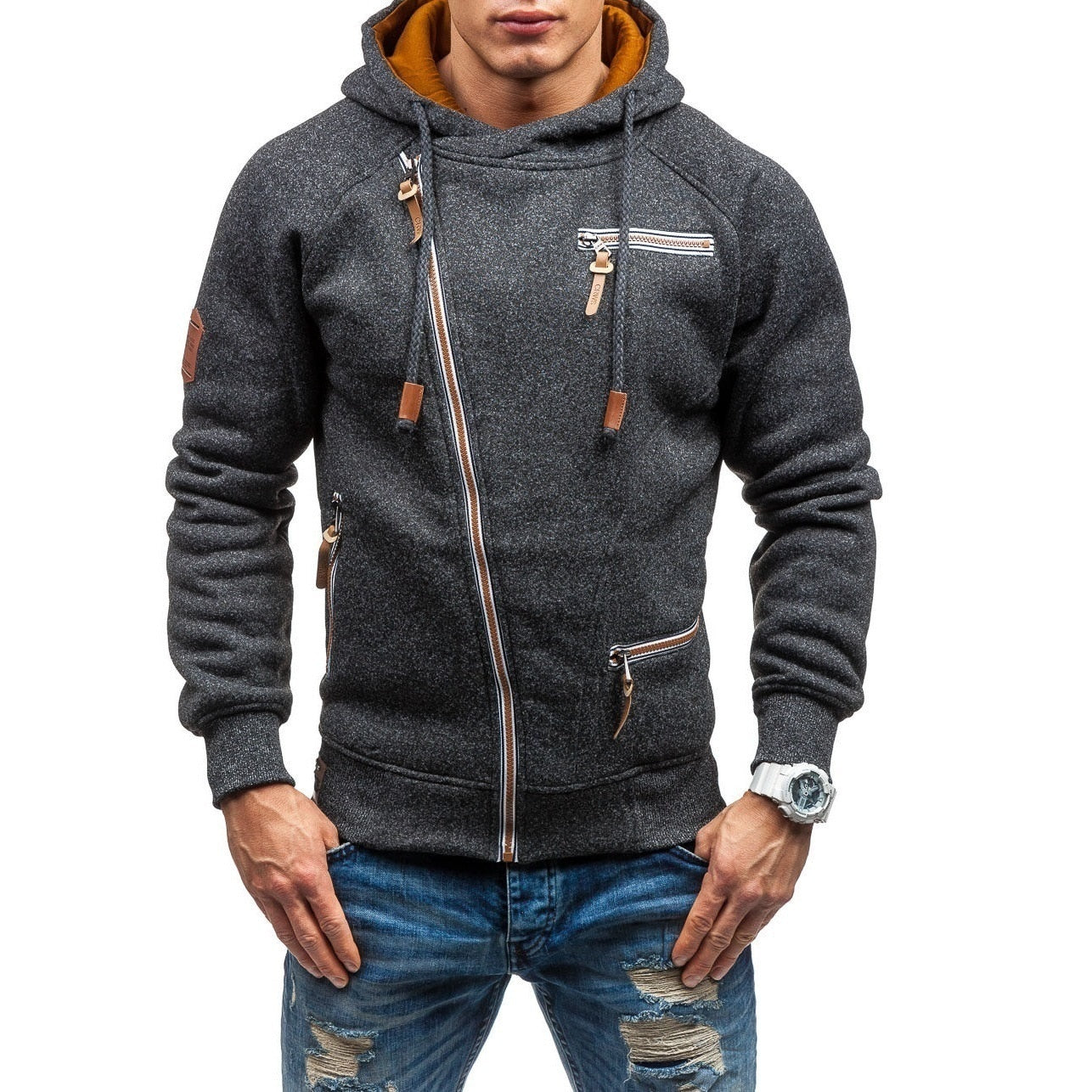 Zipper Cardigan Men Knit Jacket | Cardigan Sweater Jacket Men - 2023