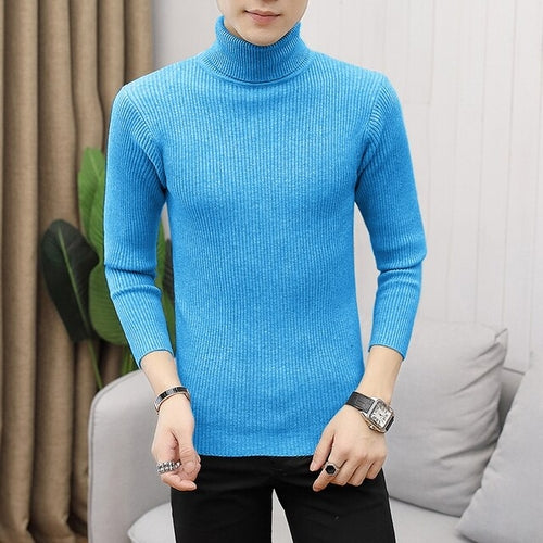 Load image into Gallery viewer, 2022 Autumn and Winter New Men&#39;s Turtleneck Sweater Male Korean
