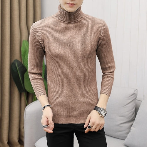 Load image into Gallery viewer, 2022 Autumn and Winter New Men&#39;s Turtleneck Sweater Male Korean
