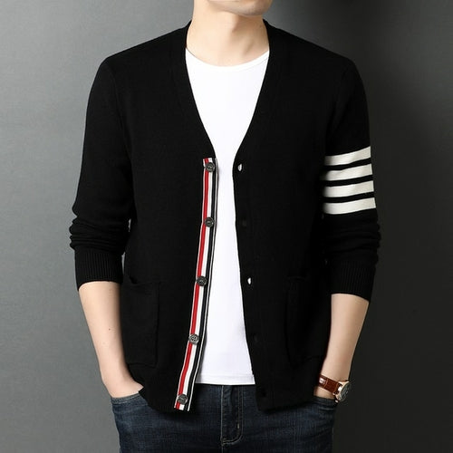 Load image into Gallery viewer, 2021 Top Grade New Autum Winter Brand Fashion Knitted Men Cardigan
