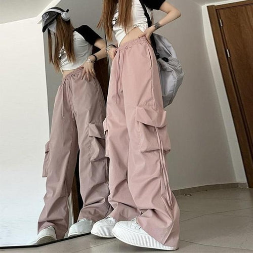 Load image into Gallery viewer, 2023 Autumn High Street Pants Women Harajuku Streetwear Baggy Wide Leg
