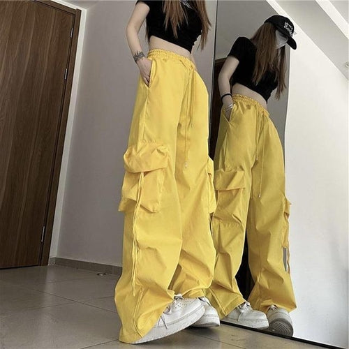 Load image into Gallery viewer, 2023 Autumn High Street Pants Women Harajuku Streetwear Baggy Wide Leg
