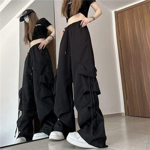 Load image into Gallery viewer, 2023 Autumn High Street Pants Women Harajuku Streetwear Baggy Wide Leg
