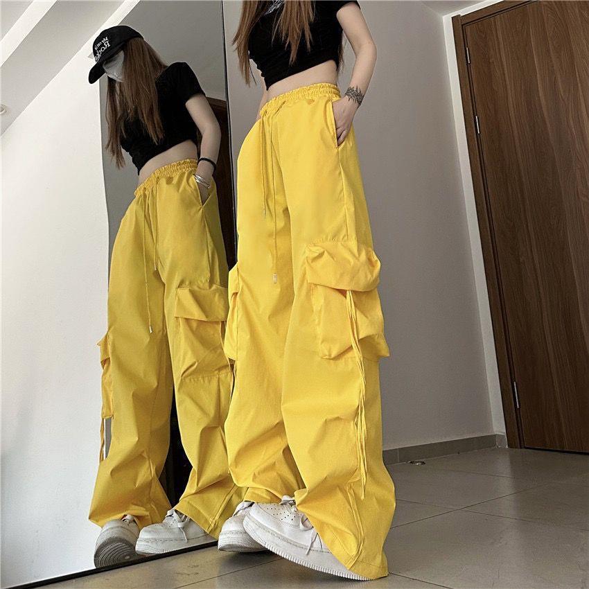 2023 Autumn High Street Pants Women Harajuku Streetwear Baggy Wide Leg