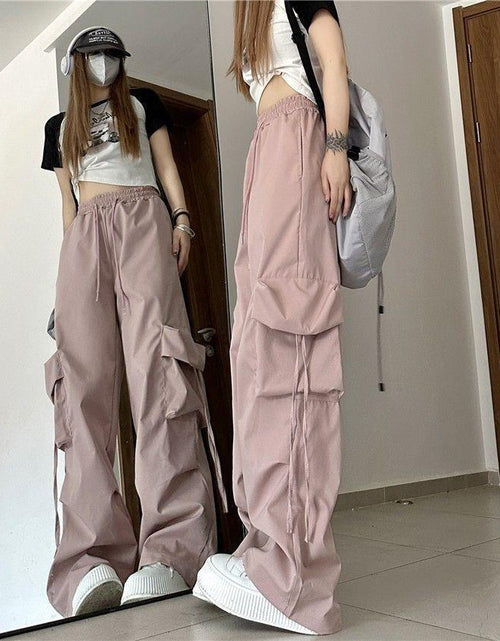 Load image into Gallery viewer, 2023 Autumn High Street Pants Women Harajuku Streetwear Baggy Wide Leg
