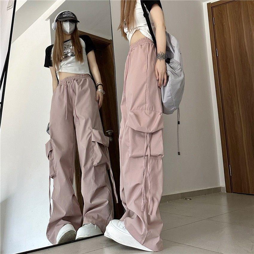 2023 Autumn High Street Pants Women Harajuku Streetwear Baggy Wide Leg