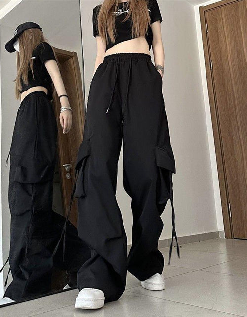 Load image into Gallery viewer, 2023 Autumn High Street Pants Women Harajuku Streetwear Baggy Wide Leg
