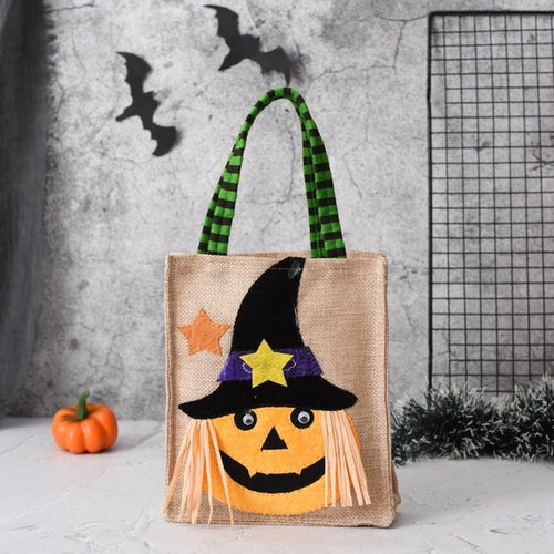 2023 Halloween Candy Bag Portable Pumpkin Bag Kindergarten Children