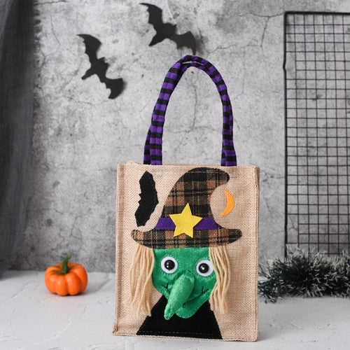 2023 Halloween Candy Bag Portable Pumpkin Bag Kindergarten Children