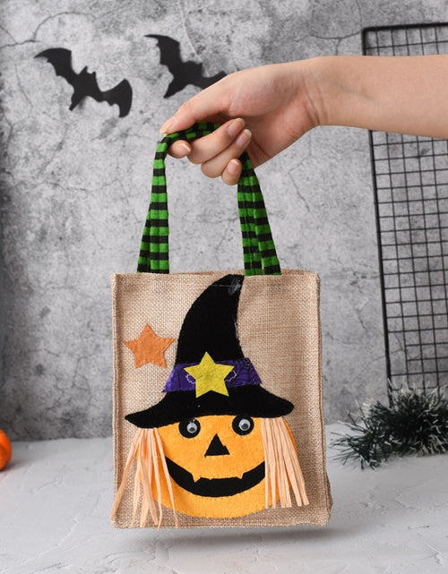 Load image into Gallery viewer, 2023 Halloween Candy Bag Portable Pumpkin Bag Kindergarten Children
