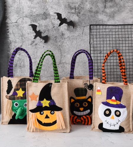 2023 Halloween Candy Bag Portable Pumpkin Bag Kindergarten Children