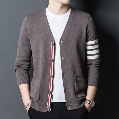 Load image into Gallery viewer, 2023 Season Popular Three-color Striped Men&#39;s Cardigan Coat,trendy
